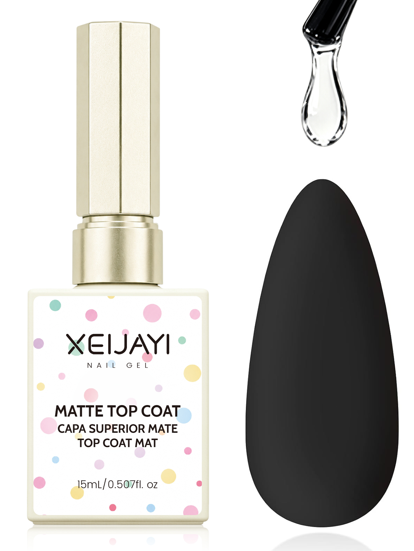 Gel Top Coat - 1 stuk 15ml Matte Tap Coat