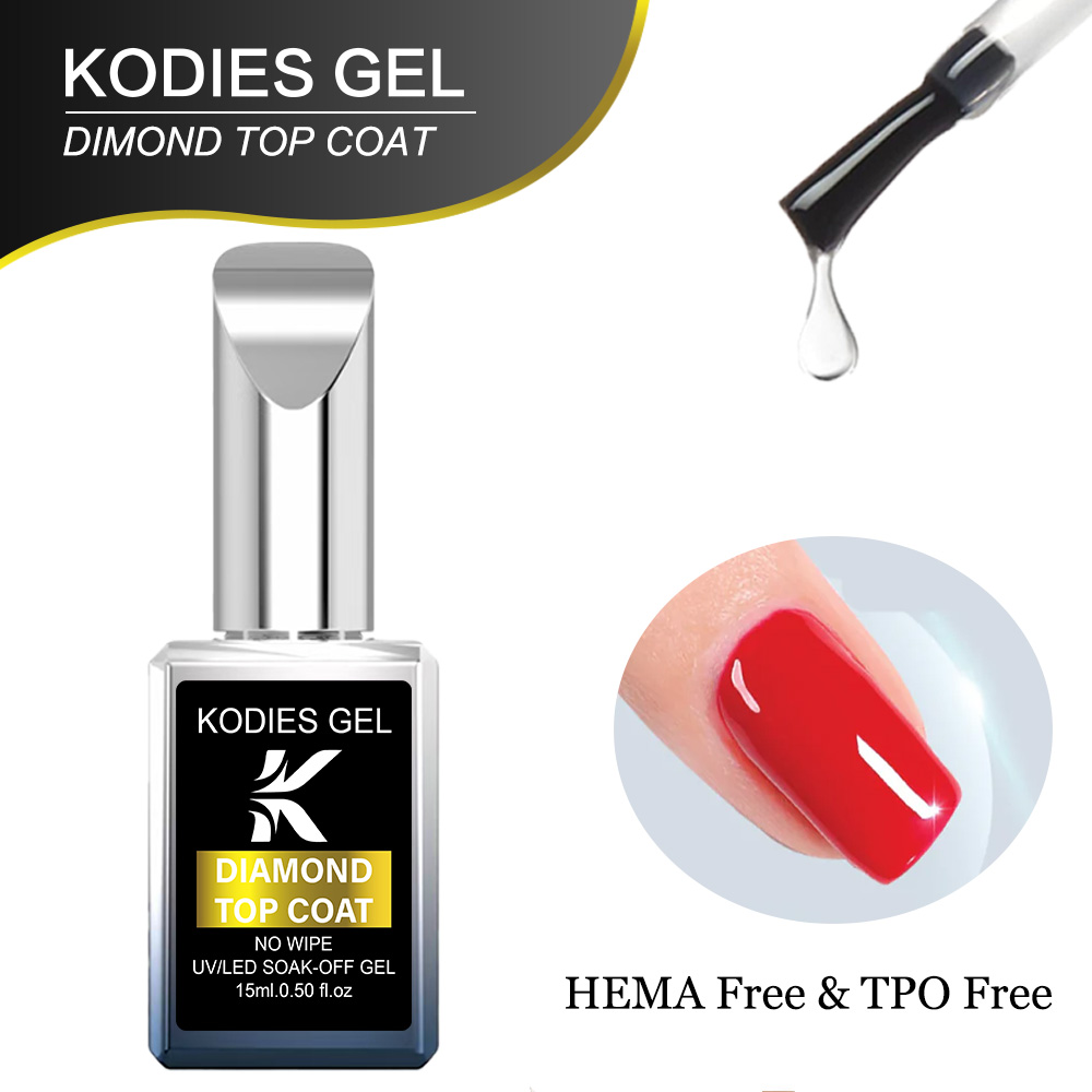 Gel Top Coat - KODIES GEL Diamond Top Coat NIEUWE