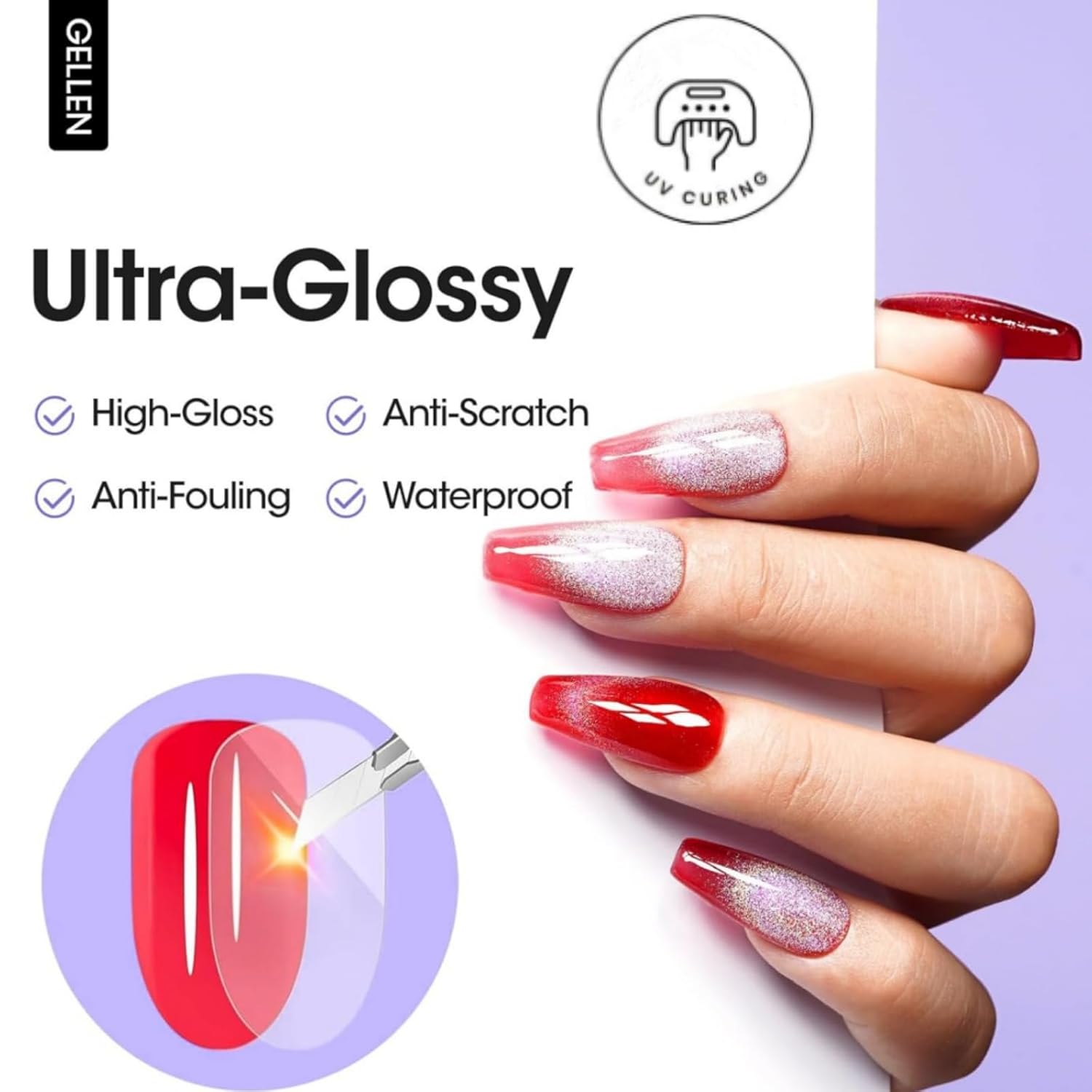 GELLEN Nagelgel Top Coat 18ML  - Gel Top Coat recensie en prijs