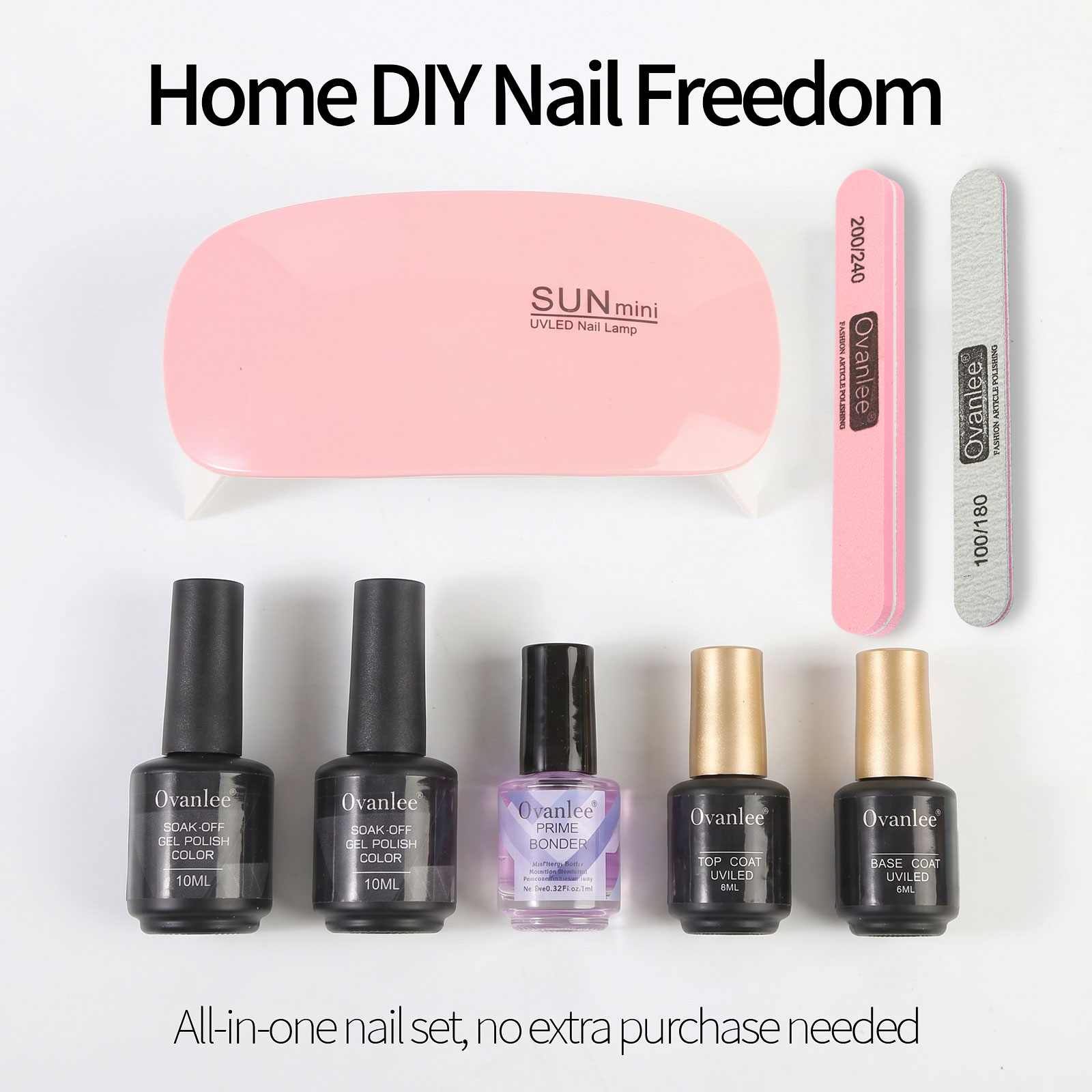 Gel Nagellak Set Met UV Nagell - Gel Top Coat recensie en prijs